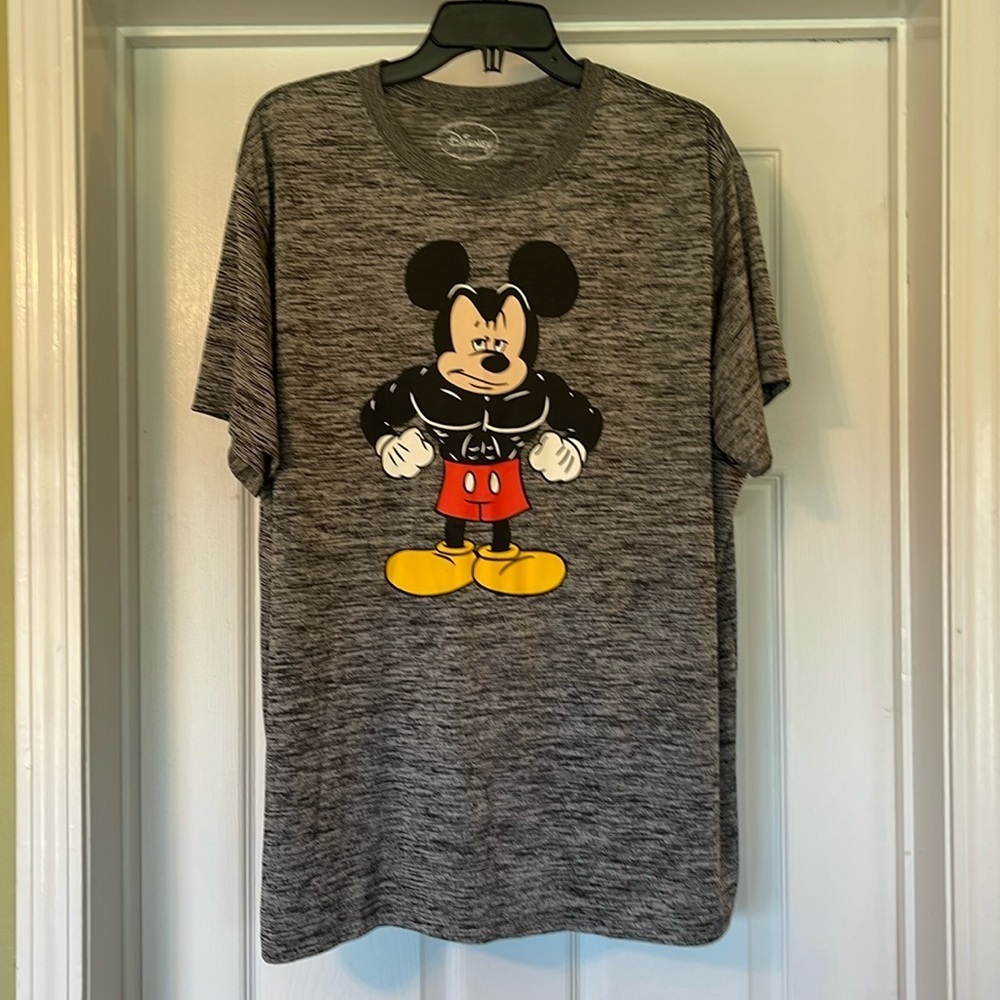Disney Mickey Mouse Body Builder Tee -  Stretchy - Size 2X